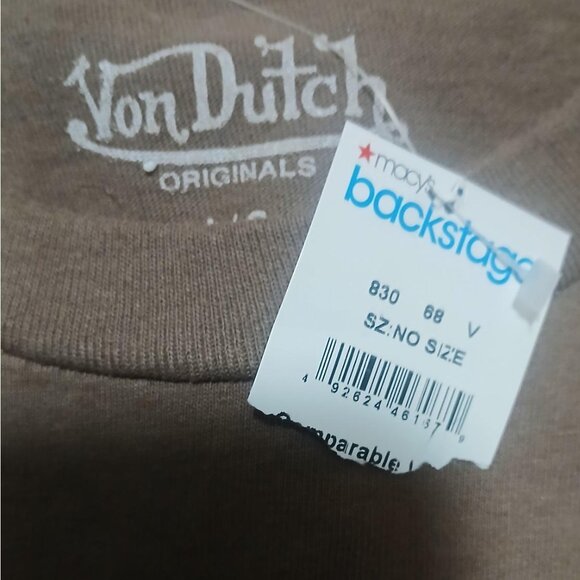 Von Dutch NWT Brown Logo Tee | Archive Y2K Streetwear | L - Picture 12 of 12